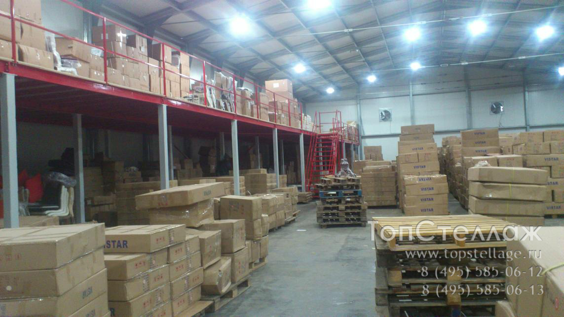 Мезонин, мезонинный стеллаж - ТопСтеллаж